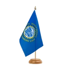 Holz Tischflagge South Dakota 15 x 22 cm