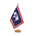 Wyoming Holz Tischflagge 15 x 22 cm