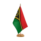 Holz Tischflagge Vanuatu 15 x 22 cm