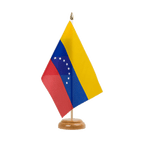 Venezuela 8 Sterne Holz Tischflagge 15 x 22 cm