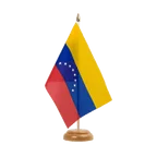 Holz Tischflagge Venezuela 8 Sterne 15 x 22 cm