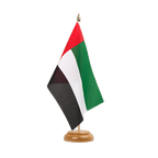 Vereinigte Arabische Emirate Holz Tischflagge 15 x 22 cm