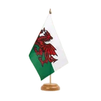 Holz Tischflagge Wales 15 x 22 cm