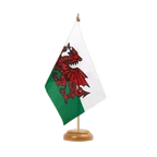 Wales Table Flag 6x9", wooden