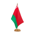 Holz Tischflagge Weißrussland 15 x 22 cm