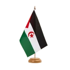 Holz Tischflagge Westsahara 15 x 22 cm