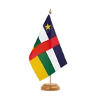 Holz Tischflagge Zentralafrikanische Republik 15 x 22 cm