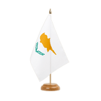 Zypern Holz Tischflagge 15 x 22 cm