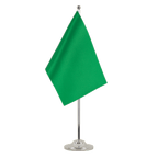 Grüne Satin Tischflagge 15 x 22 cm