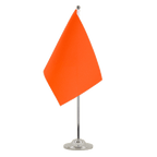 Tischflagge Orange - 15 x 22 cm Satin