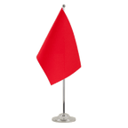 Rote Satin Tischflagge 15 x 22 cm