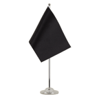 Schwarze Satin Tischflagge 15 x 22 cm