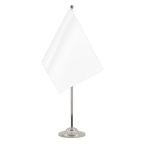 Blanc Drapeau de table 15 x 22 cm, prestige