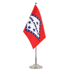 Arkansas Satin Tischflagge 15 x 22 cm