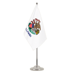 Illinois Satin Tischflagge 15 x 22 cm