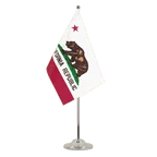 Satin Tischflagge Kalifornien 15 x 22 cm