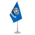 Satin Tischflagge Louisiana 15 x 22 cm
