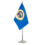 Satin Tischflagge Minnesota 15 x 22 cm