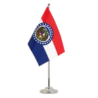 Satin Tischflagge Missouri 15 x 22 cm