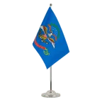 Satin Tischflagge North Dakota 15 x 22 cm