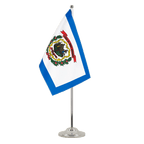 West Virginia Satin Tischflagge 15 x 22 cm