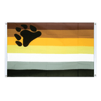 Gay Pride Bear Bannerfahne 90 x 150 cm, Querformat