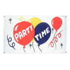Party Time Bannerfahne 90 x 150 cm, Querformat