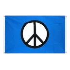 Peace CND Bannerfahne 90 x 150 cm, Querformat