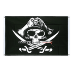 Pirate avec sabre sanglant Bannière 90 x 150 cm, paysage