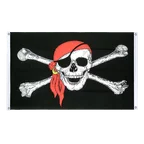 Bannière Pirate avec foulard 90 x 150 cm, paysage