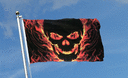 Totenkopf Feuer - Flagge 90 x 150 cm