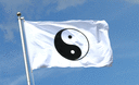 Ying und Yang Weiß - Flagge 90 x 150 cm