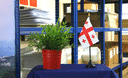 Géorgie - Mini drapeau de table 10 x 15 cm