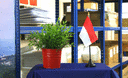Indonésie - Mini drapeau de table 10 x 15 cm