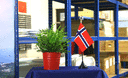 Norvège - Mini drapeau de table 10 x 15 cm