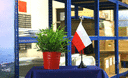 Polen Tischflagge 10 x 15 cm