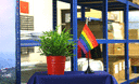 Regenbogen - Tischflagge 10 x 15 cm