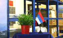 Serbien - Tischflagge 10 x 15 cm