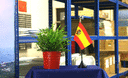Spanien mit Wappen - Tischflagge 10 x 15 cm