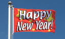 Happy New Year - Flagge 60 x 90 cm
