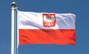 Pologne avec aigle - Drapeau 60 x 90 cm