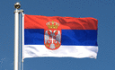 Serbie avec blason - Drapeau 60 x 90 cm