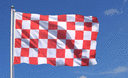 Kariert Rot-Weiß - Flagge 150 x 250 cm