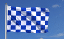 Kariert Blau-Weiß - Flagge 150 x 250 cm