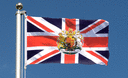 Royaume-Uni avec Blason - Drapeau 60 x 90 cm