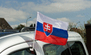 Slovaquie - Drapeau pour voiture 30 x 40 cm
