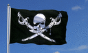 Pirate avec sabre - Grand drapeau 150 x 250 cm