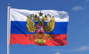 Russie avec blason - Grand drapeau 150 x 250 cm