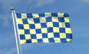 Checkered Blue-Yellow - 3x5 ft Flag