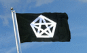 Pentagramm - Flagge 90 x 150 cm